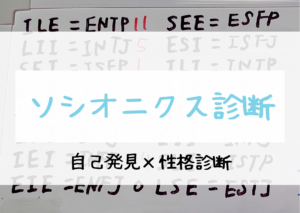 ソシオニクス診断をやってみた｜性格診断